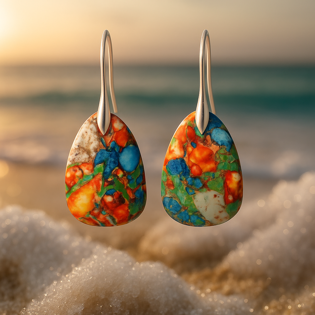 Aristea – Vibrant Tropical Multicolor Earrings