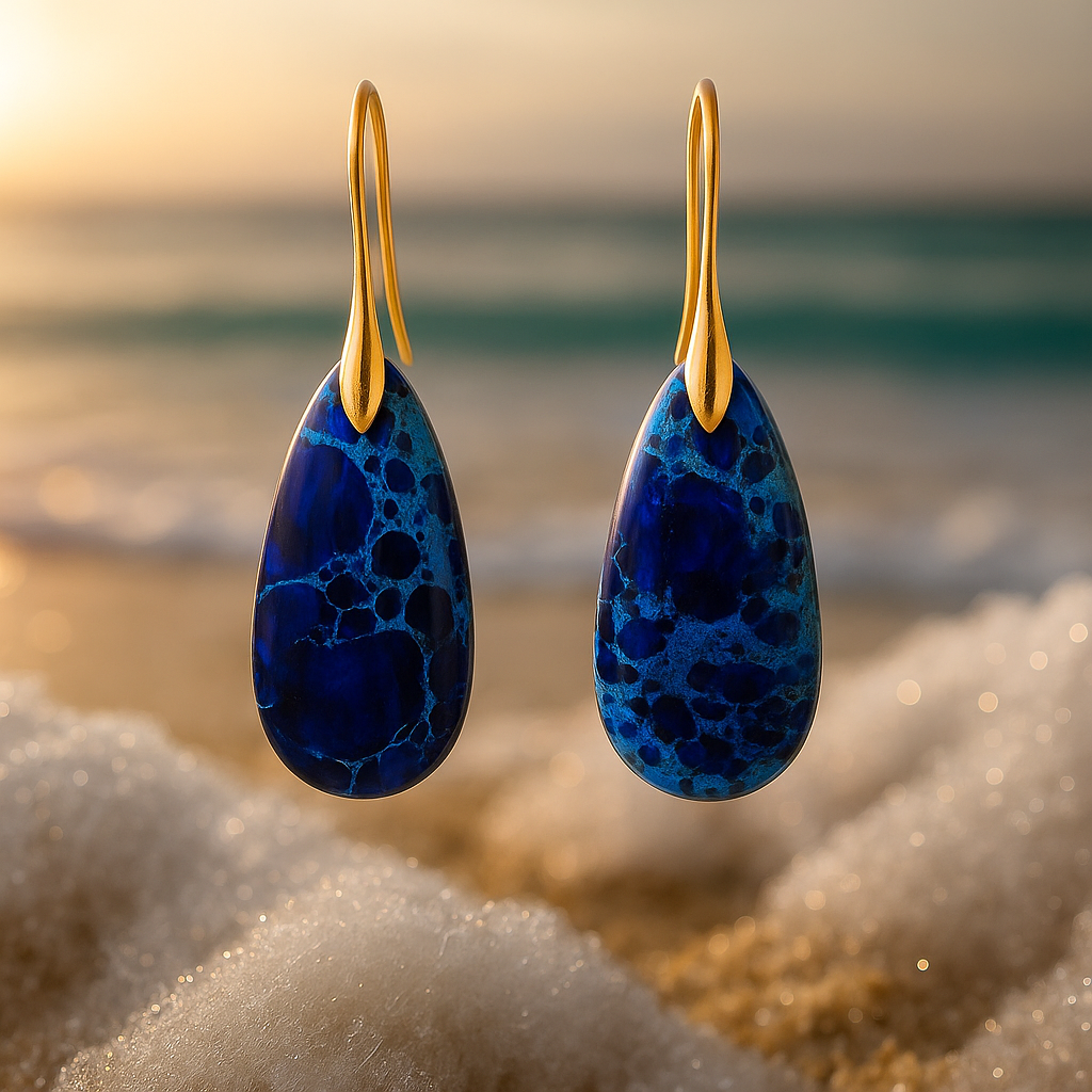 Selenea – Deep Ocean Blue Earrings