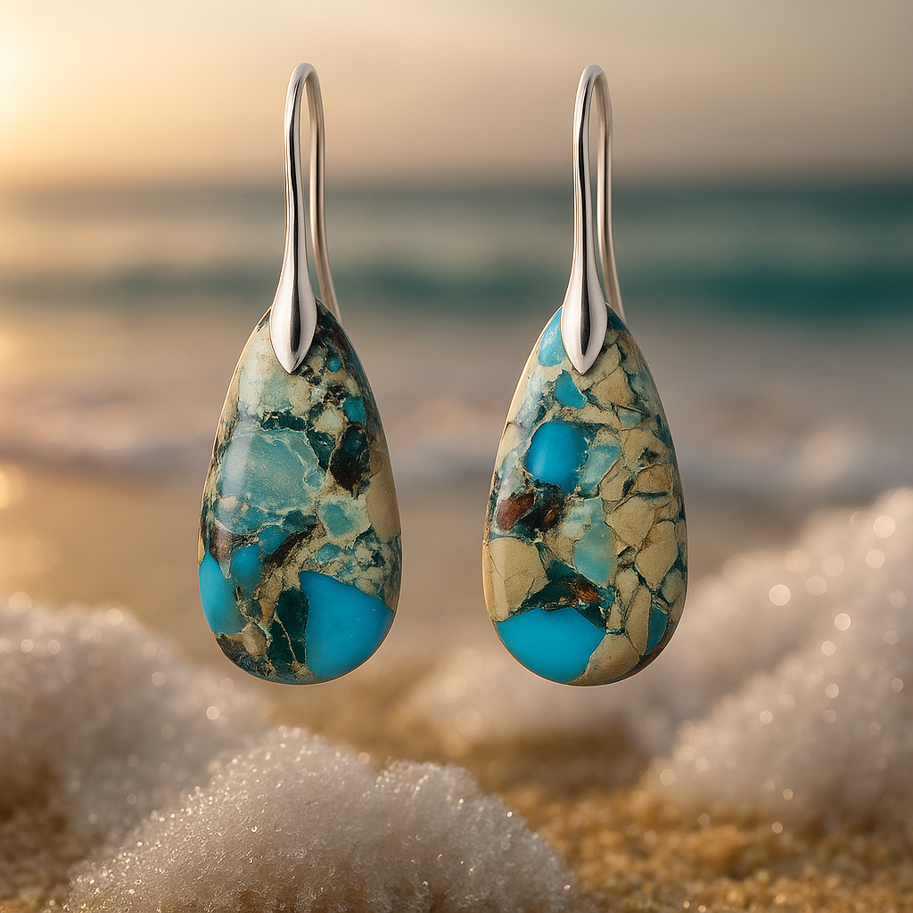 Orelia – Deep Sea Blue Earrings