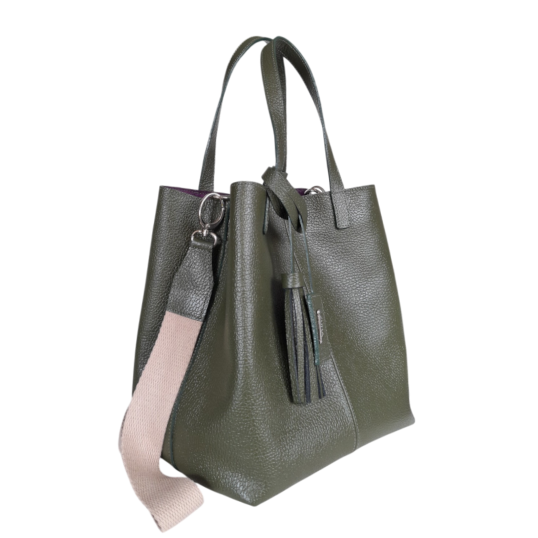 Olive Green Giulia Women's Leather Handbag