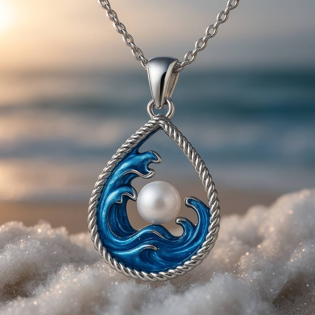 Adara | 925 Silver 'Song of the Currents' Pendant