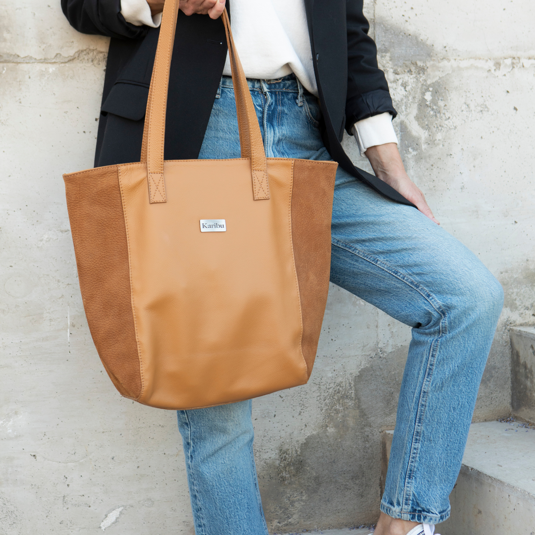 Amalia Brown Suede Purse