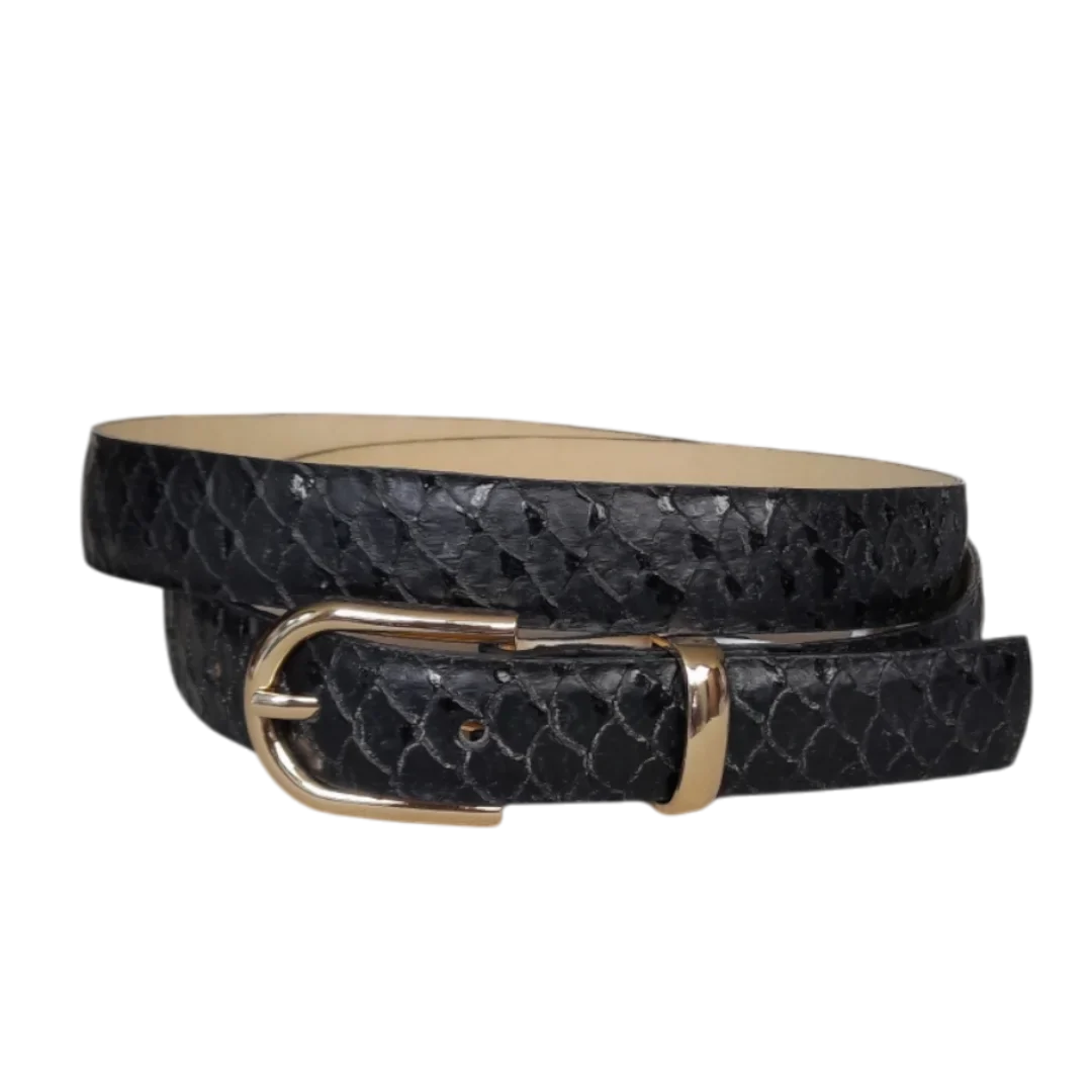 Black Koi Women's Leather Belt