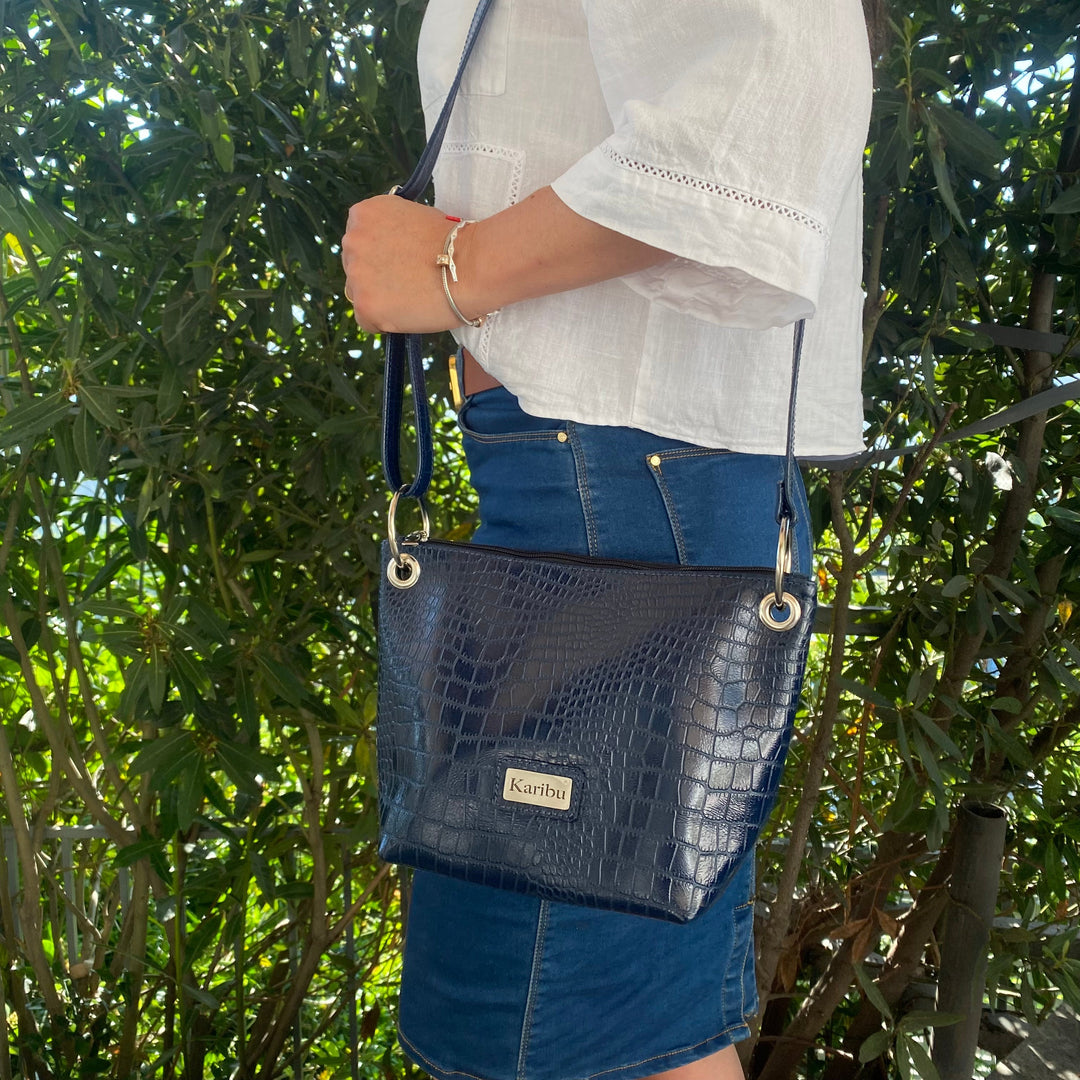 Josefa Textured Blue Wallet