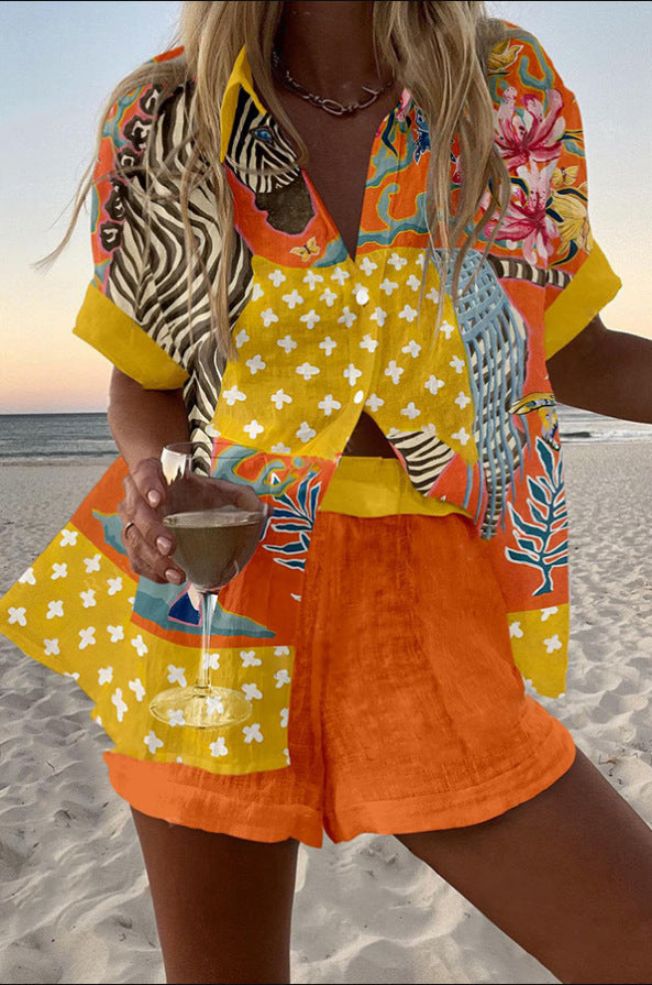 Norellia™ | Linen Dot Short Set