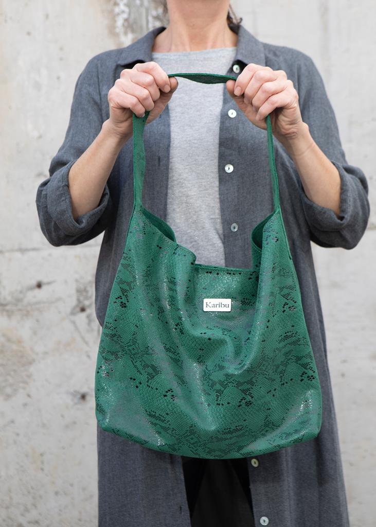 Textured Green Wallet by Dominique