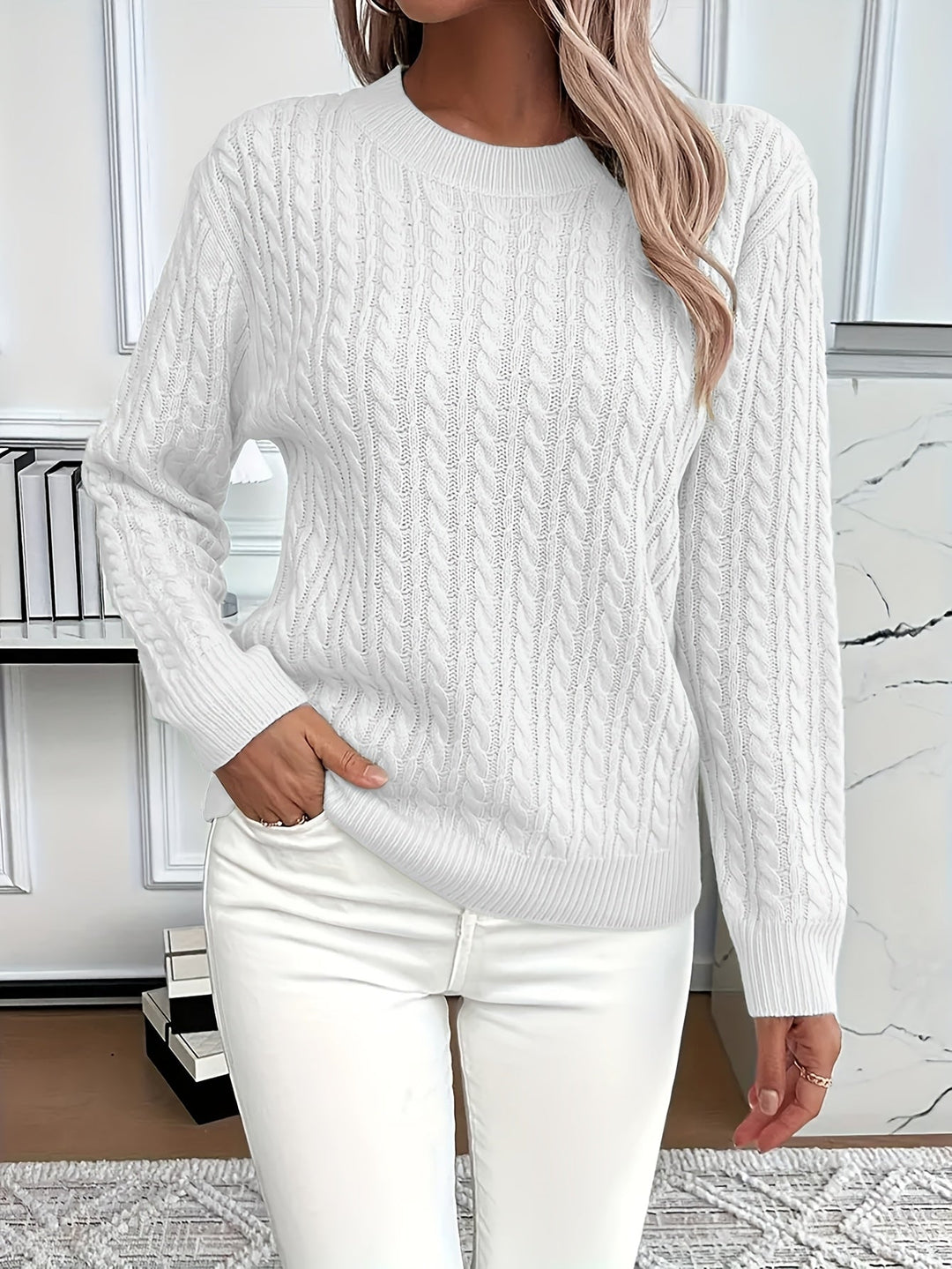Antonella - Relaxed Fit Round Neck Sweater