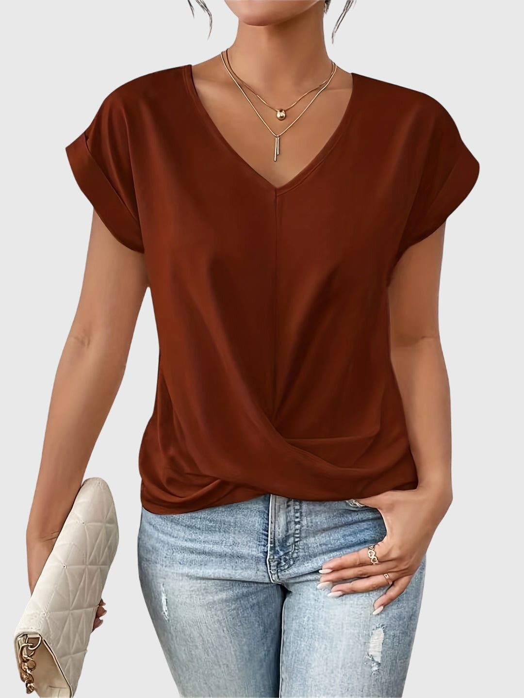 Blakely - Relaxed V-Neck Top