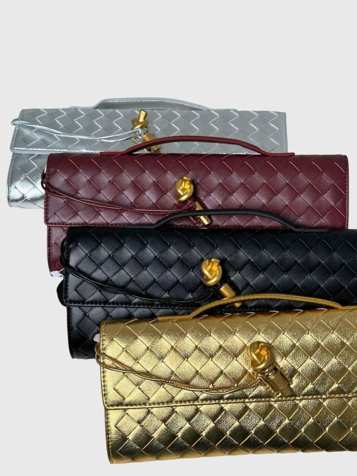 Camila | Elegant Slim Woven Clutch