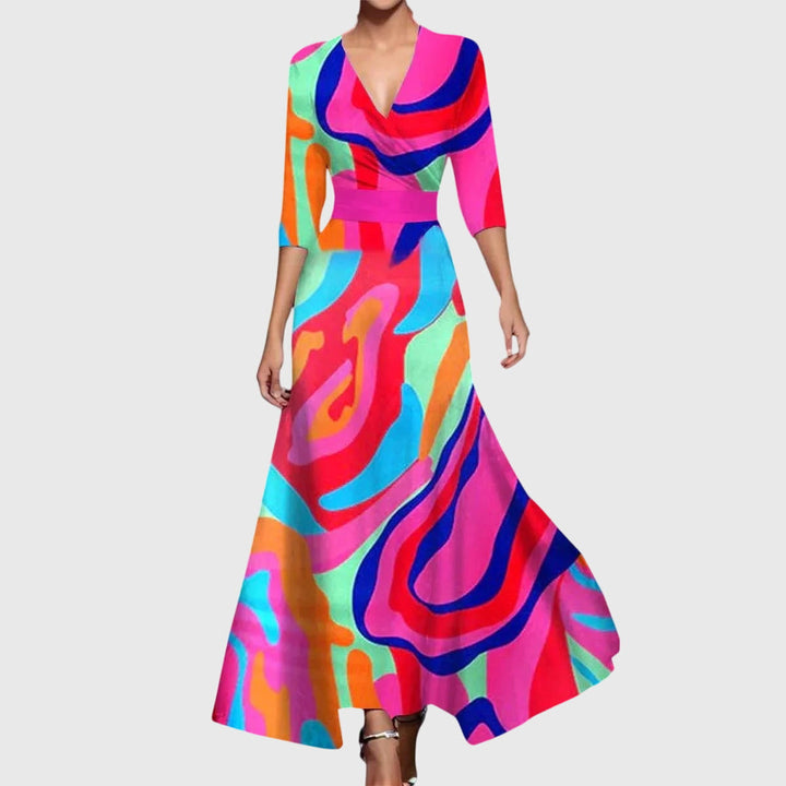 Caroline | Chic Floral Dress for Summer Elegance