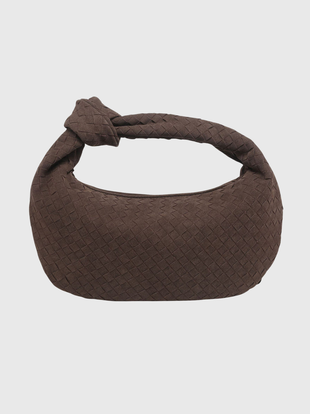 Celeste | Medium Suede Bag with Knotted Braided Detail