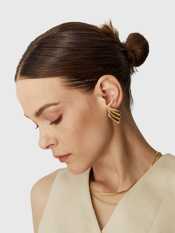 Aitana | Triple Layer Wing Earrings