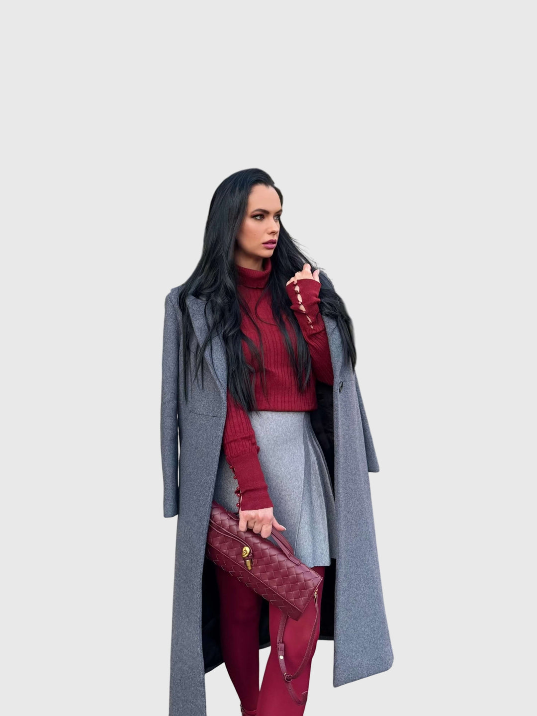 Camila | Elegant Slim Woven Clutch