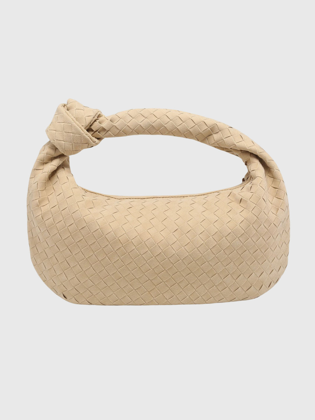 Celeste | Medium Suede Bag with Knotted Braided Detail