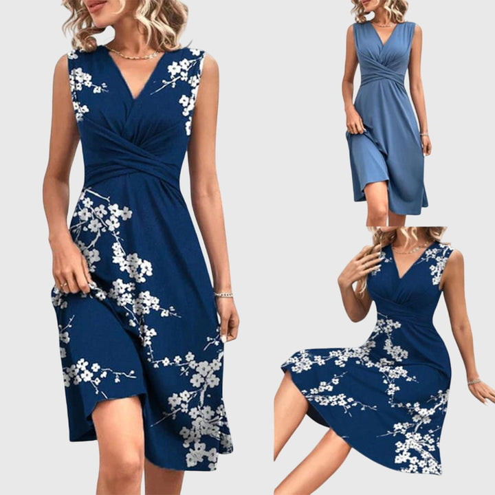Brenda - Women's Summer Dress Featuring a Wrap Neckline