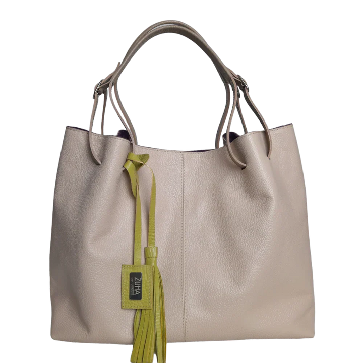 Adelle Nude Leather Handbag for Women