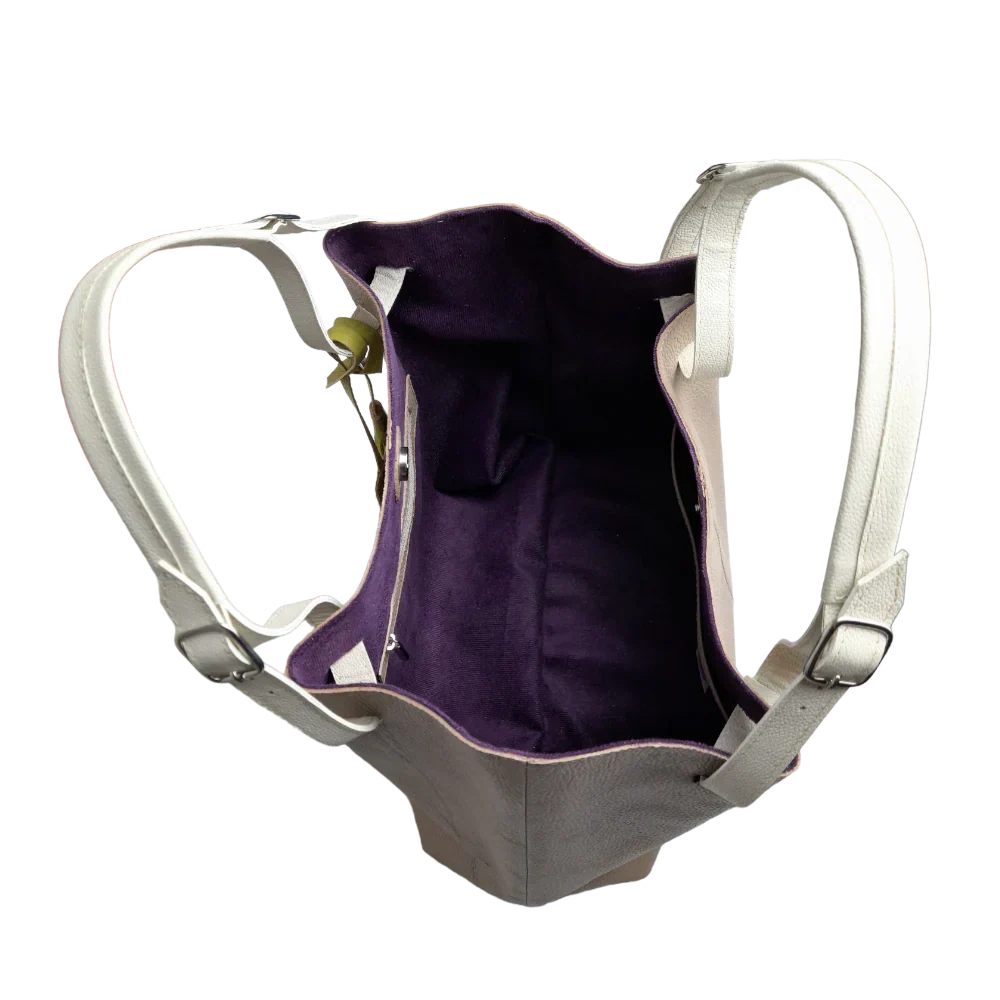 Adelle Taupe Leather Handbag for Women