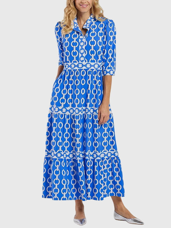 Barbara - Dress with Chain Pattern