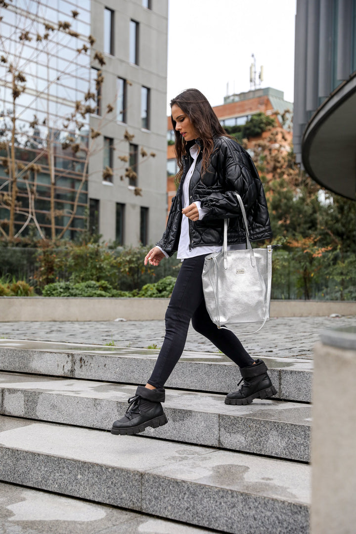 Jacinta Silver Clutch Wallet