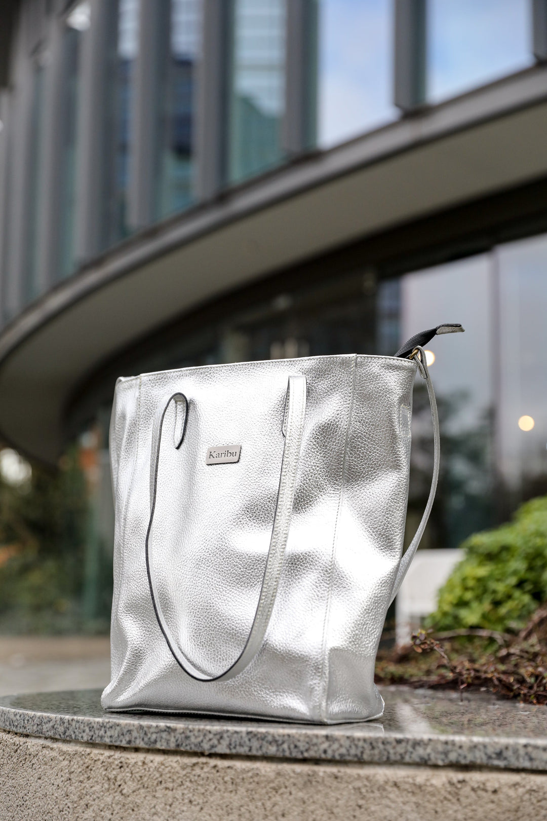 Jacinta Silver Clutch Wallet