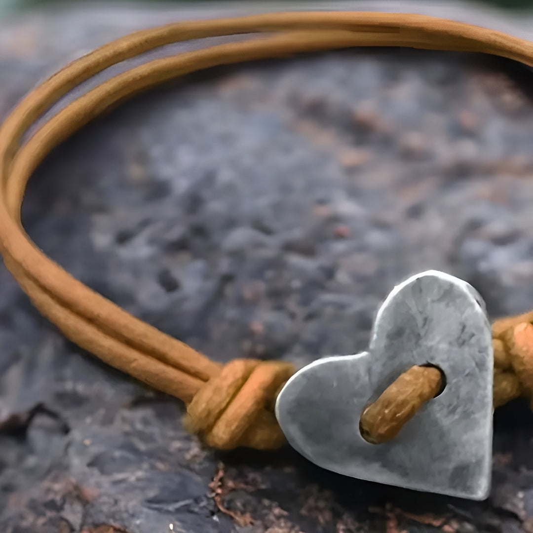 Amoura - Artisan Bracelet Featuring Heart Design