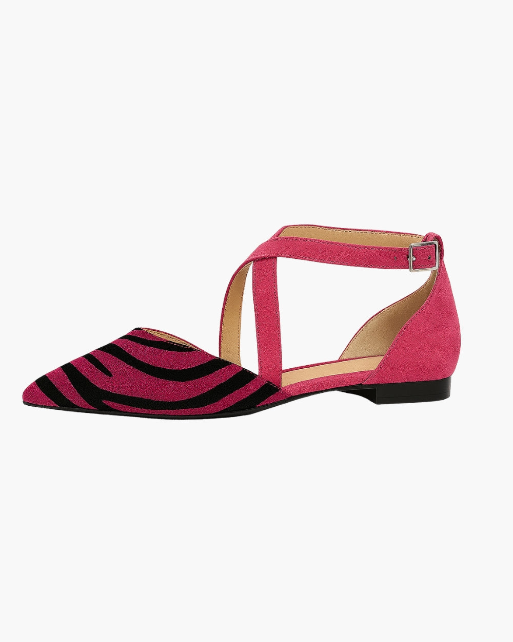 Asilia - Striped Pointed-Toe Sandals