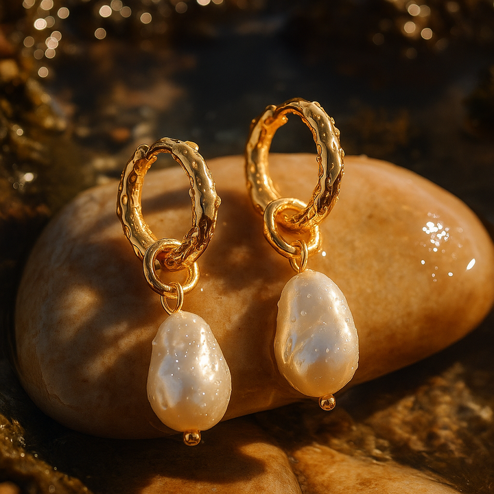 Sedna | Aquatic Pearl Drop Earrings
