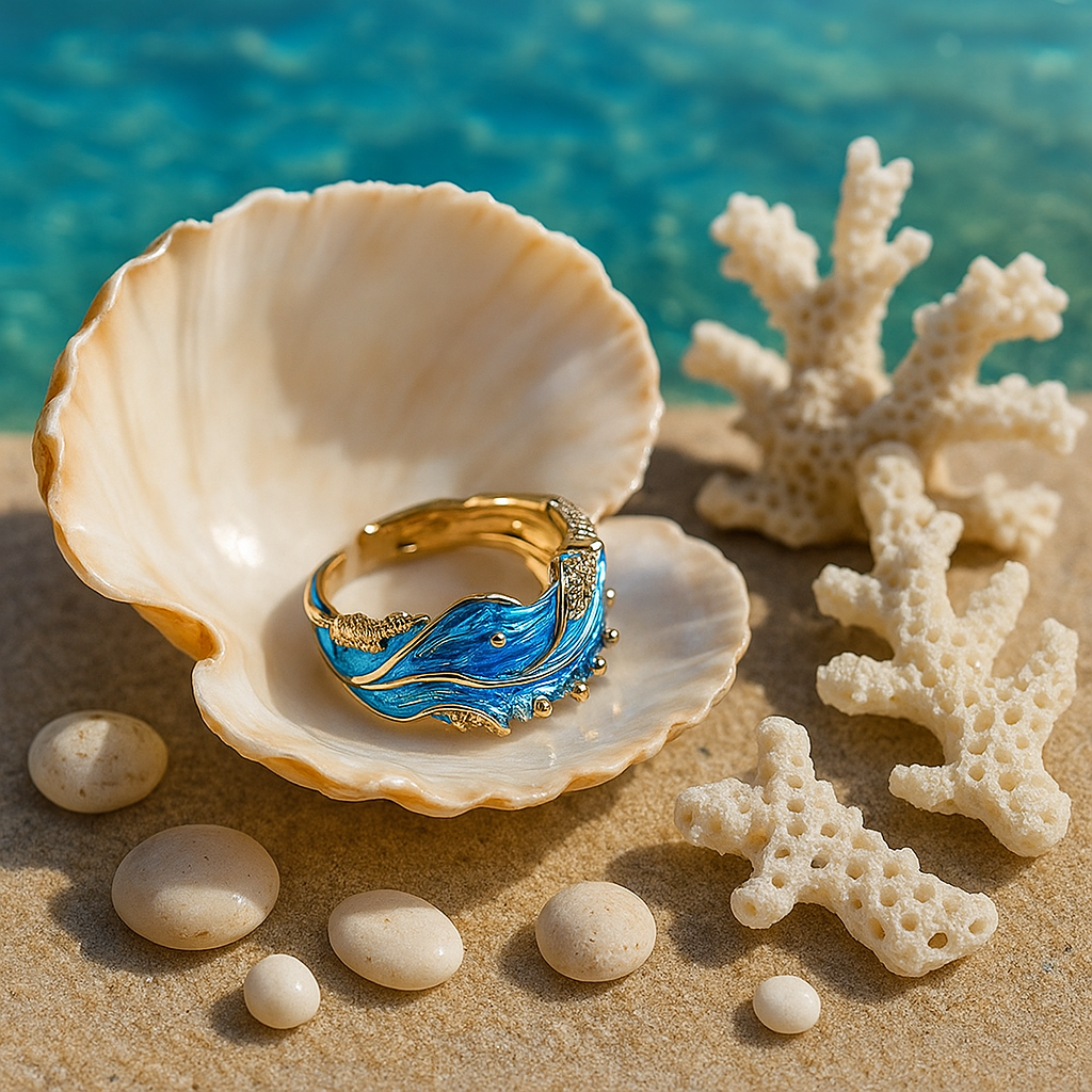 Ondine | Vintage Wave Ring