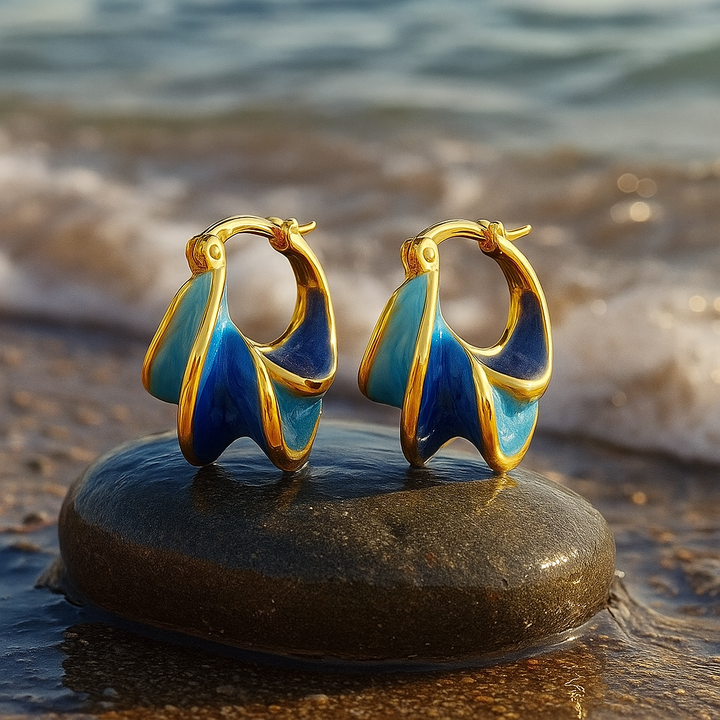 Brenda | Morning Waves in Enameled Elegance