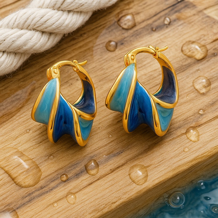 Brenda | Morning Waves in Enameled Elegance