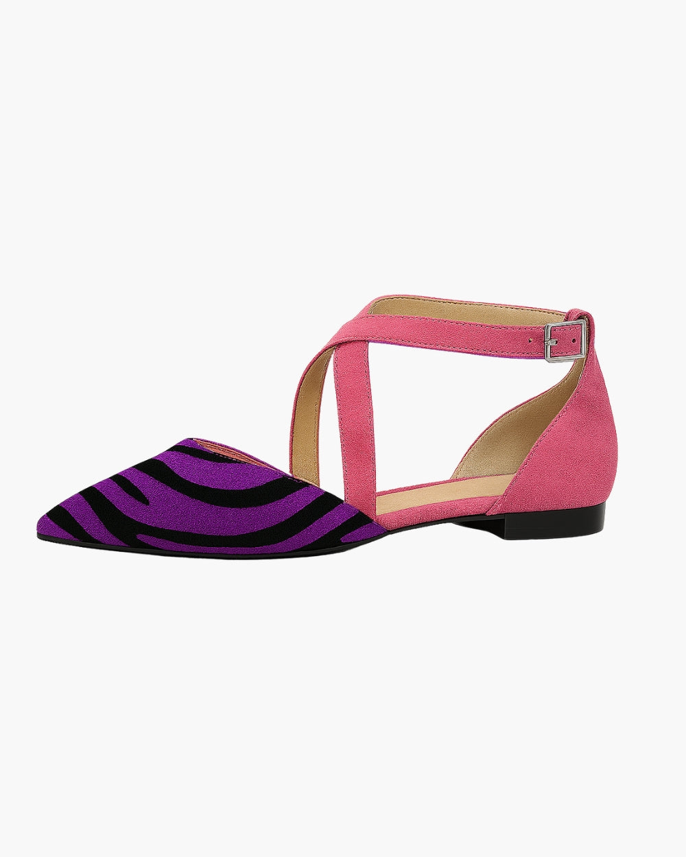 Asilia - Striped Pointed-Toe Sandals