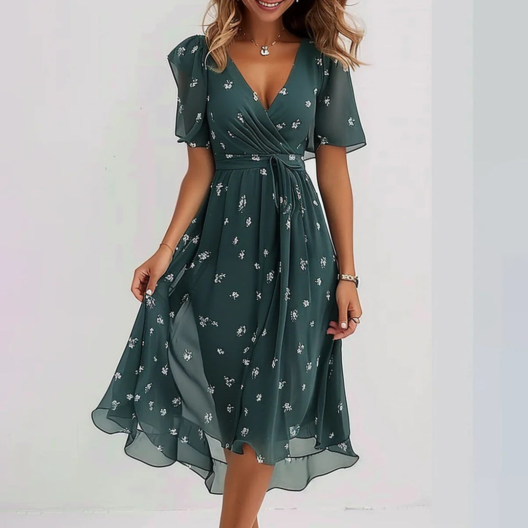 Arlina™ – Gracefully Chic Chiffon Dress