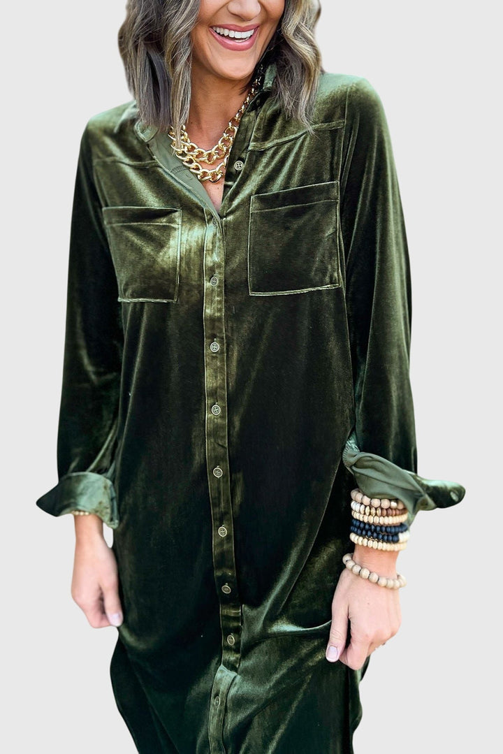 Camille - Relaxed Velvet Dress