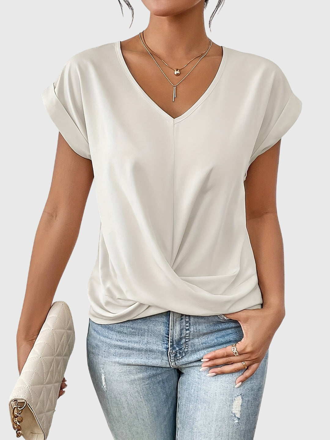 Blakely - Relaxed V-Neck Top
