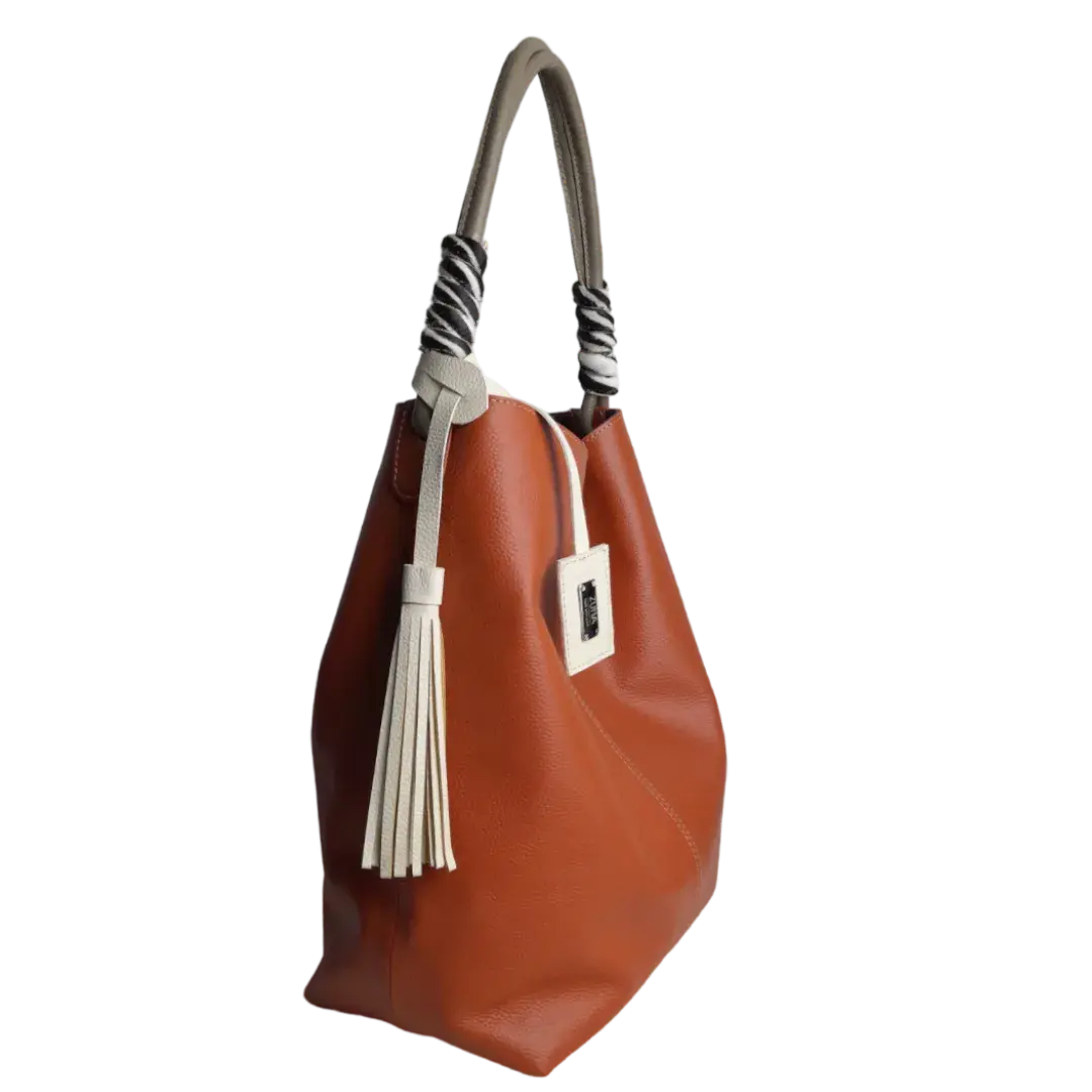 Leah Ginger Women's Leather Tote Bag