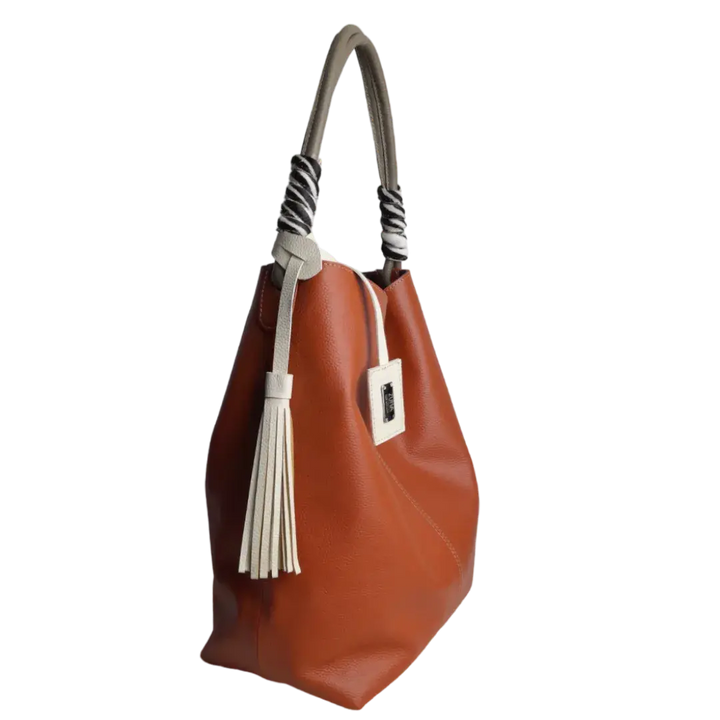 Leah Ginger Women's Leather Tote Bag