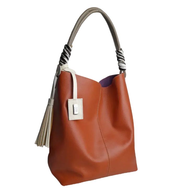 Leah Ginger Women's Leather Tote Bag