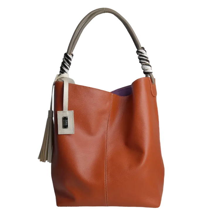 Leah Ginger Women's Leather Tote Bag