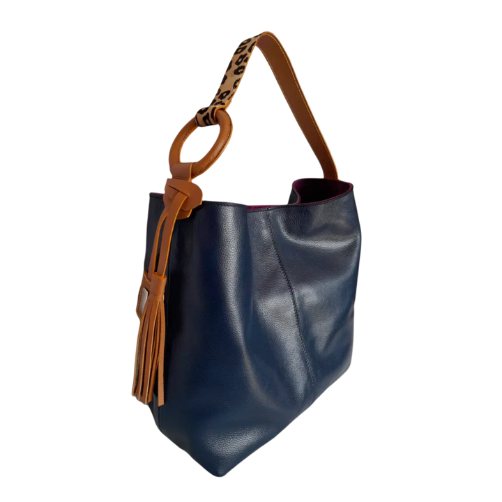 Nora Women's Dark Blue Leather Handbag
