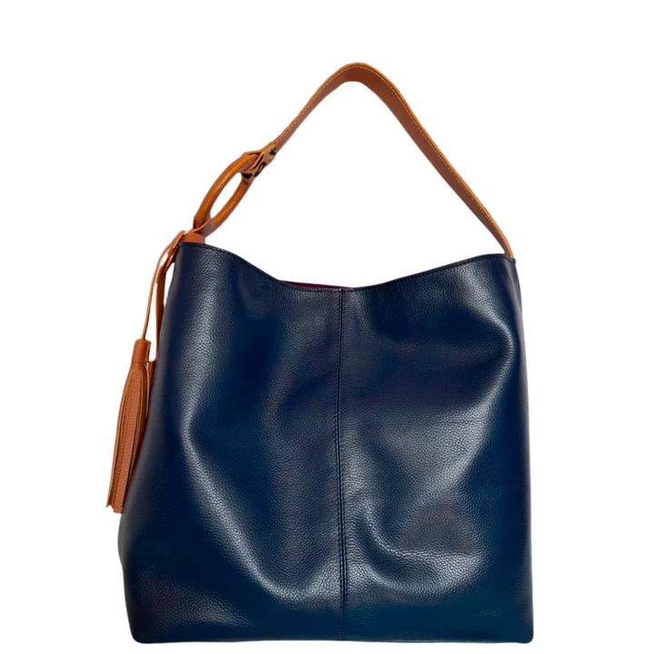 Nora Women's Dark Blue Leather Handbag