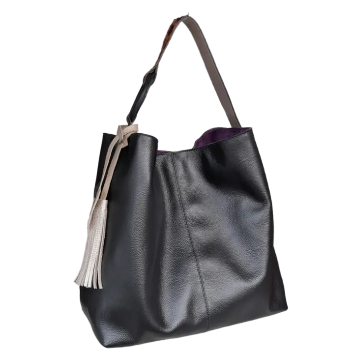 Nora Women's Black Leather Handbag