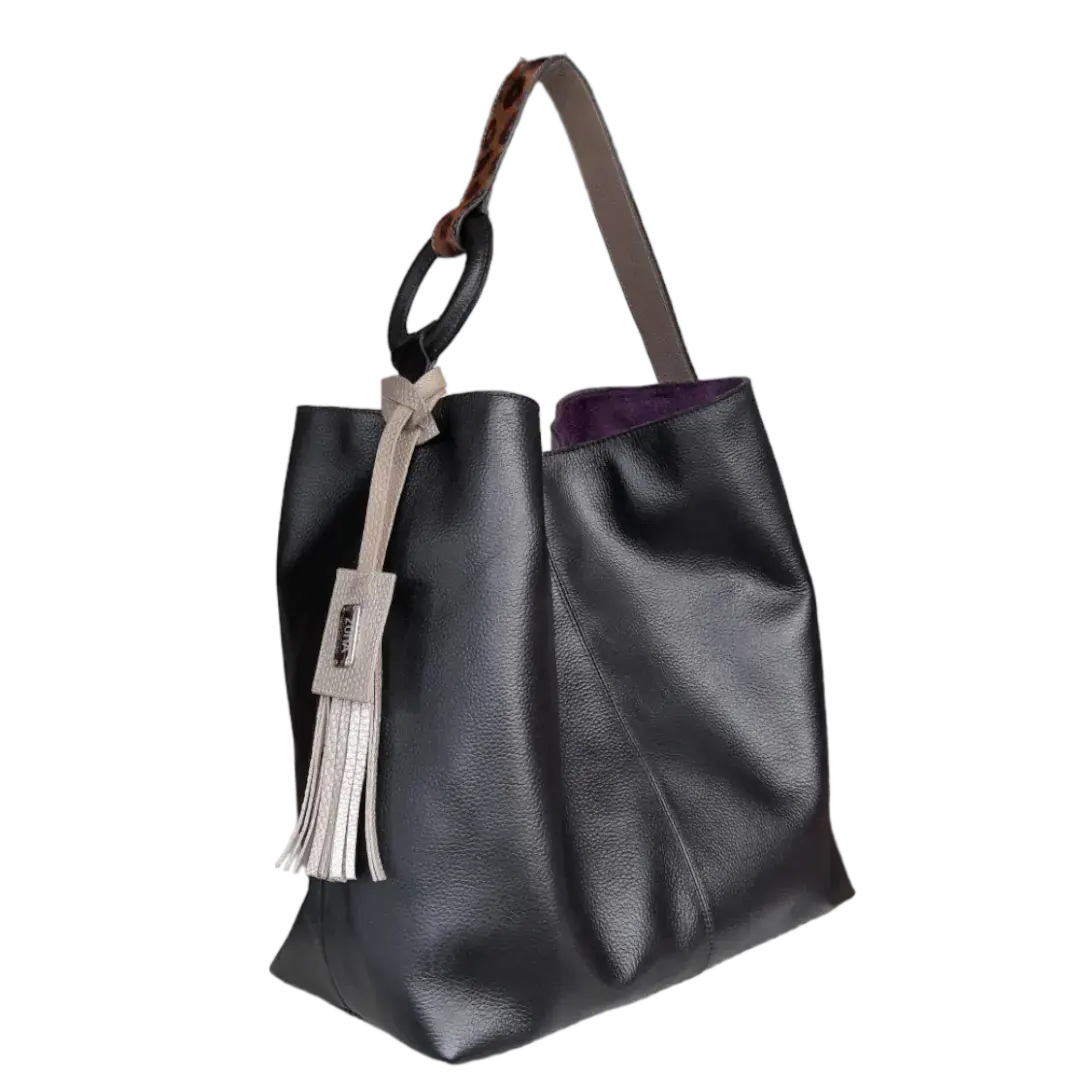 Nora Women's Black Leather Handbag