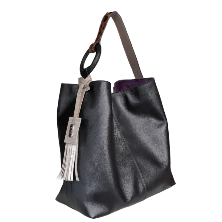 Nora Women's Black Leather Handbag