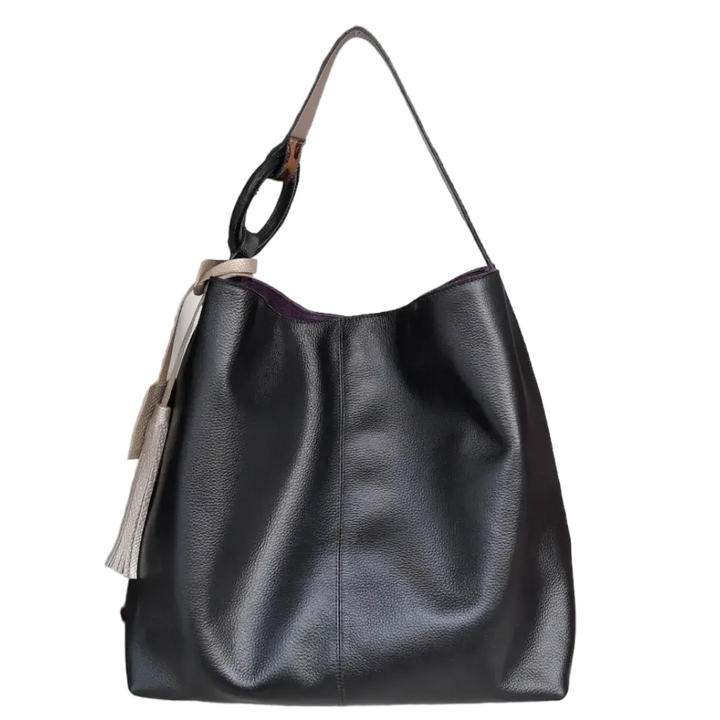 Nora Women's Black Leather Handbag