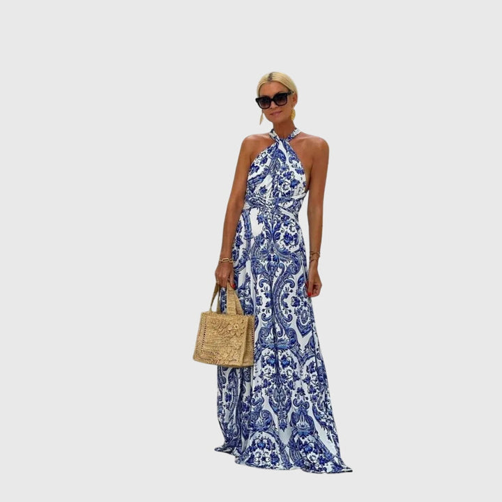 Carol - Sleeveless Halter Dress