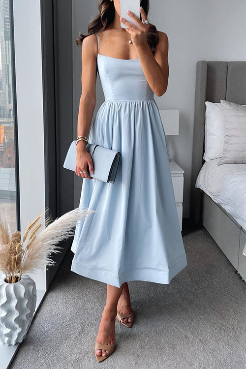 Martina™ | Chic Strappy Midi Dress