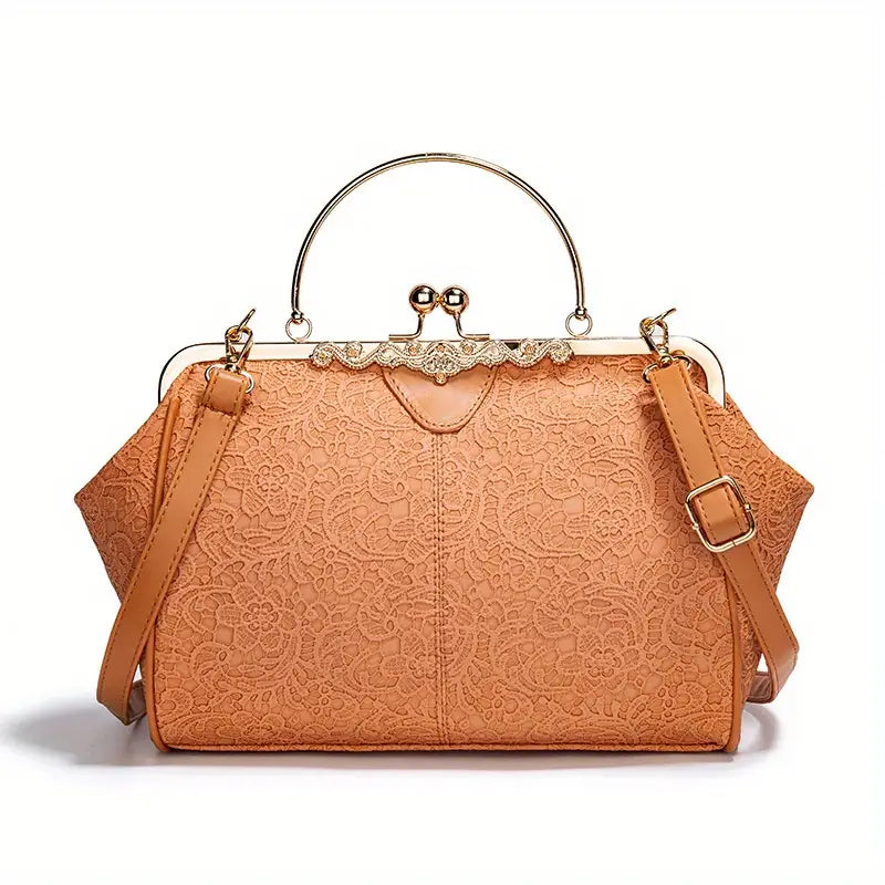 Retro-Inspired Geometric Crossbody Bag by Liv