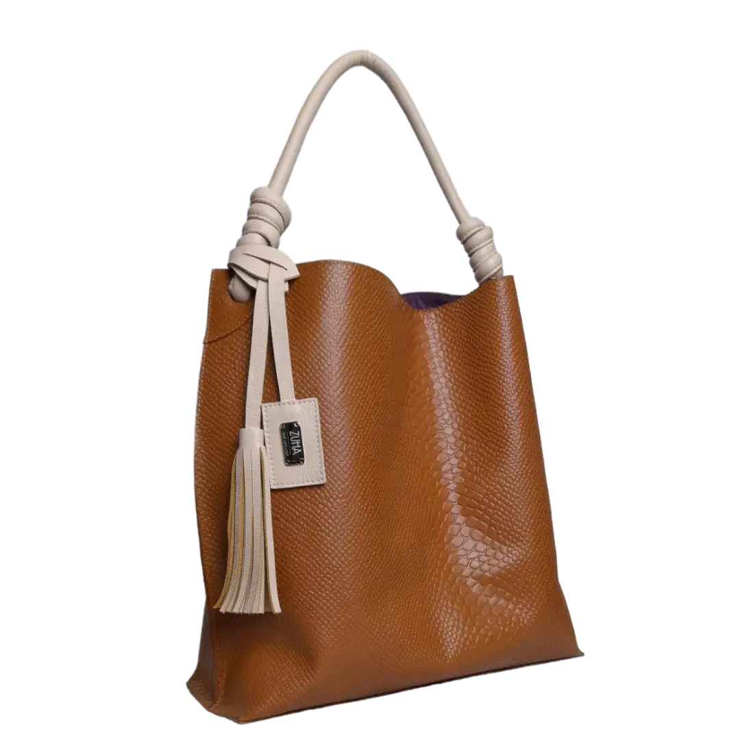 Fernanda Anaconda Leather Handbag for Women