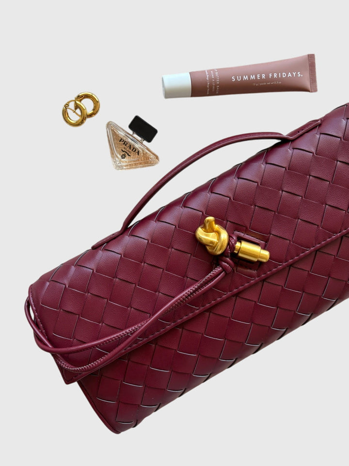 Camila | Elegant Slim Woven Clutch