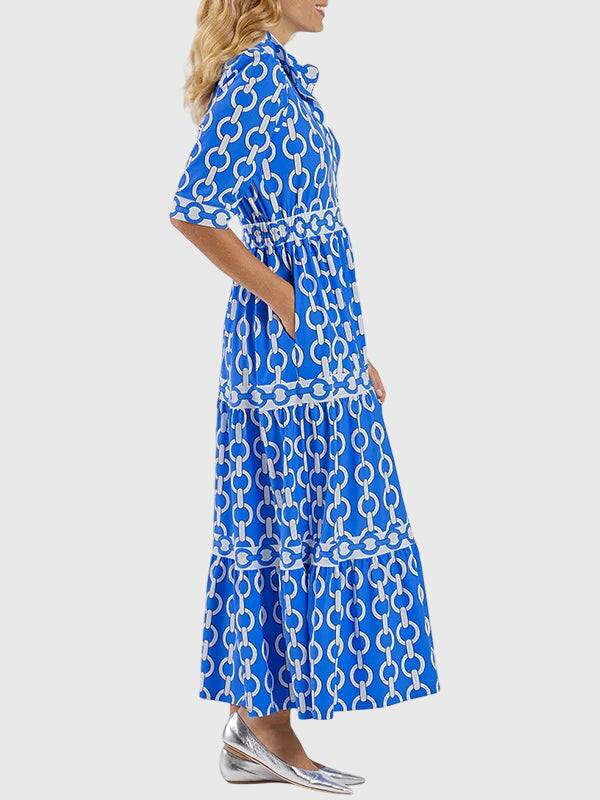 Barbara - Dress with Chain Pattern